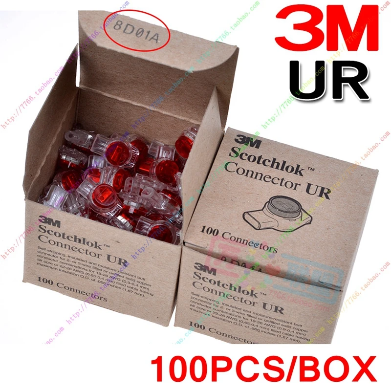 100% Genuine 100PCS/LOT 3M Scotchlok UR K3 Butt connector single blades 3 conductor connector for 19-26 AWG 0.4-0.9mm wires
100% Genuine 100PCS/LOT 3M Scotchlok UR K3 Butt connector single blades 3 conductor connector for 19-26 AWG 0.4-0.9mm wires