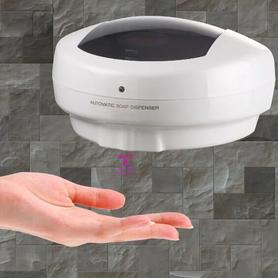 Image New durable wall mount plastic hands free touchless liquid soap dispensers XR8237