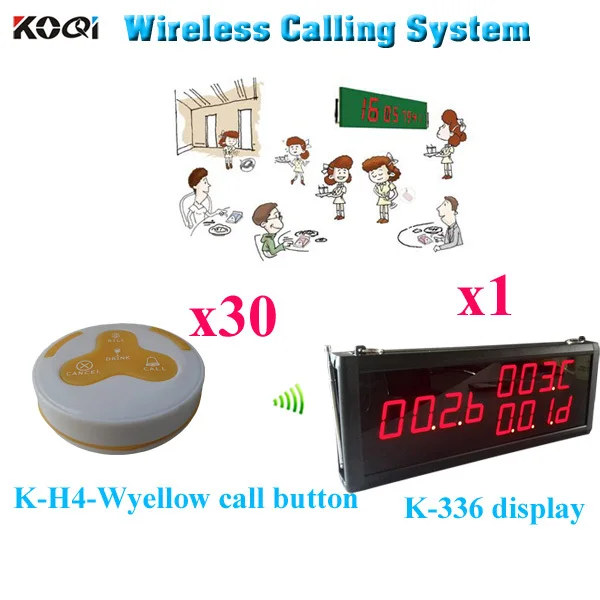 Restaurant Buzzer System Waitresses Dresses Vibrating Wireless Pager( 1pcs display+ 30pcs call button)
Restaurant Buzzer System Waitresses Dresses Vibrating Wireless Pager( 1pcs display+ 30pcs call button)