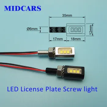 Motorcycle Tail Number License Plate Screw Bolt Led Light High Quality Auto Lamp Bulb styling Silver Black Color Led 12V
Motorcycle Tail Number License Plate Screw Bolt Led Light High Quality Auto Lamp Bulb styling Silver Black Color Led 12V