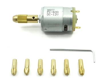 6pcs 0.5-3mm Small Brass Drill Chuck Collets with Mini Mirco Electric PCB Motor Drill Press Drilling bits Tool Twist Drill 12V 
6pcs 0.5-3mm Small Brass Drill Chuck Collets with Mini Mirco Electric PCB Motor Drill Press Drilling bits Tool Twist Drill 12V
