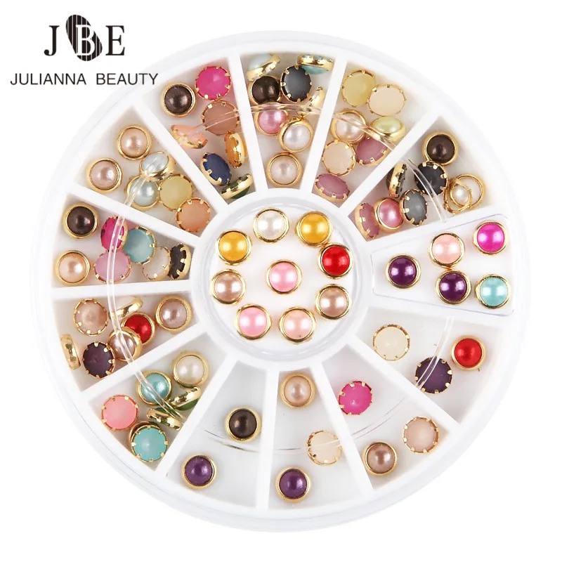 6 Boxes/Lot New Color Metal Edge Glitter Pearls Nail Beads Studs DIY Beauty Nail Art Decorations Round Beads Wheel Wholesale
6 Boxes/Lot New Color Metal Edge Glitter Pearls Nail Beads Studs DIY Beauty Nail Art Decorations Round Beads Wheel Wholesale