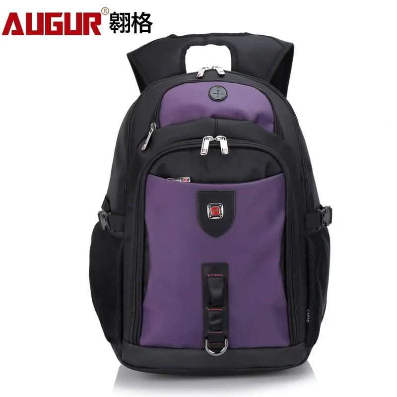 

AUGUR 2018 Brand Men Backpack Waterproof Teenage college Day back Larger Capacity Travel Bag 17inch Laptop Back pack For Male