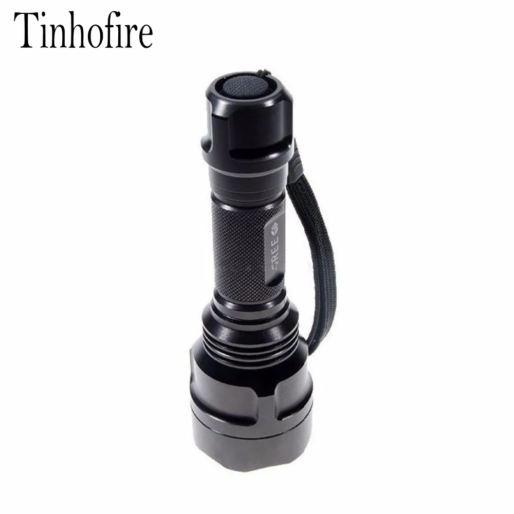 Tinhofire C8 2000 люмен T6 светодиодный фонарик для охоты 18650 фонарь 5 режимов светильник