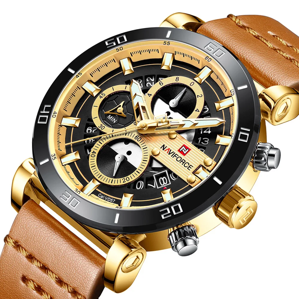 Chronograph Sport Men Watch Top Naviforce Luxury Army Military Date Quartz Men Wristwatch relogios erkek kol saat
Chronograph Sport Men Watch Top Naviforce Luxury Army Military Date Quartz Men Wristwatch relogios erkek kol saat