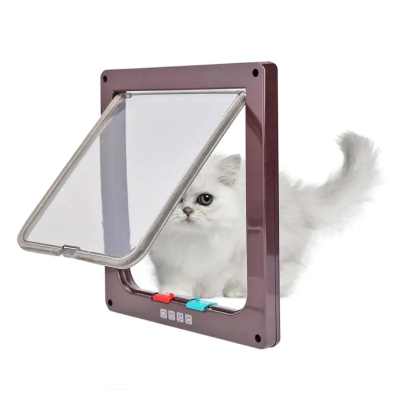 4 Way Lockable Dog Cat Kitten Door Security Flap Door Kitten Puppy Pets Plastic Gate Flap Door Pet Kitten Door 2019
4 Way Lockable Dog Cat Kitten Door Security Flap Door Kitten Puppy Pets Plastic Gate Flap Door Pet Kitten Door 2019