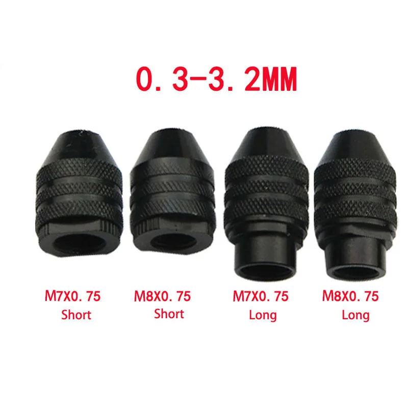 

Multi Chuck Keyless for Dremel Rotary Tools 0.3-3.2mm Keyless Drill Bit Chucks Adapter Converter Universal Mini Chuck 4 Types