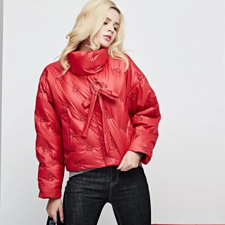 Winter new fashion brand 90% white goose down jacket female goose pattern embroidery plus size loose warm goose down coat wq408
Winter new fashion brand 90% white goose down jacket female goose pattern embroidery plus size loose warm goose down coat wq408