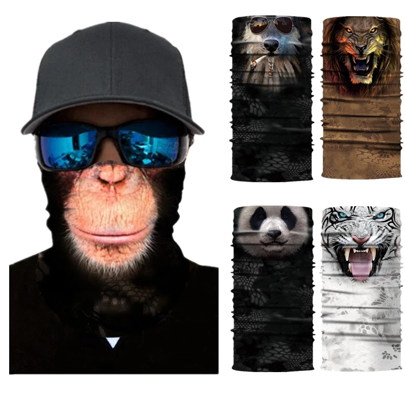 Animals Lions Tigers Orangutans Pandas Wolf Motorcycle Cycling Neck Scarf Half Face Mask Bandana Headband Cosplay Adult Masks
Animals Lions Tigers Orangutans Pandas Wolf Motorcycle Cycling Neck Scarf Half Face Mask Bandana Headband Cosplay Adult Masks