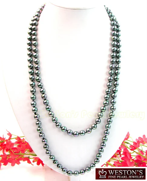 lady's women's jewelry Rare Huge 8MM 50" LONG BLACK COLOR GENUINE ROUND SHAPE SEA SHELL PEARL NECKLACE NEW
lady's women's jewelry Rare Huge 8MM 50" LONG BLACK COLOR GENUINE ROUND SHAPE SEA SHELL PEARL NECKLACE NEW