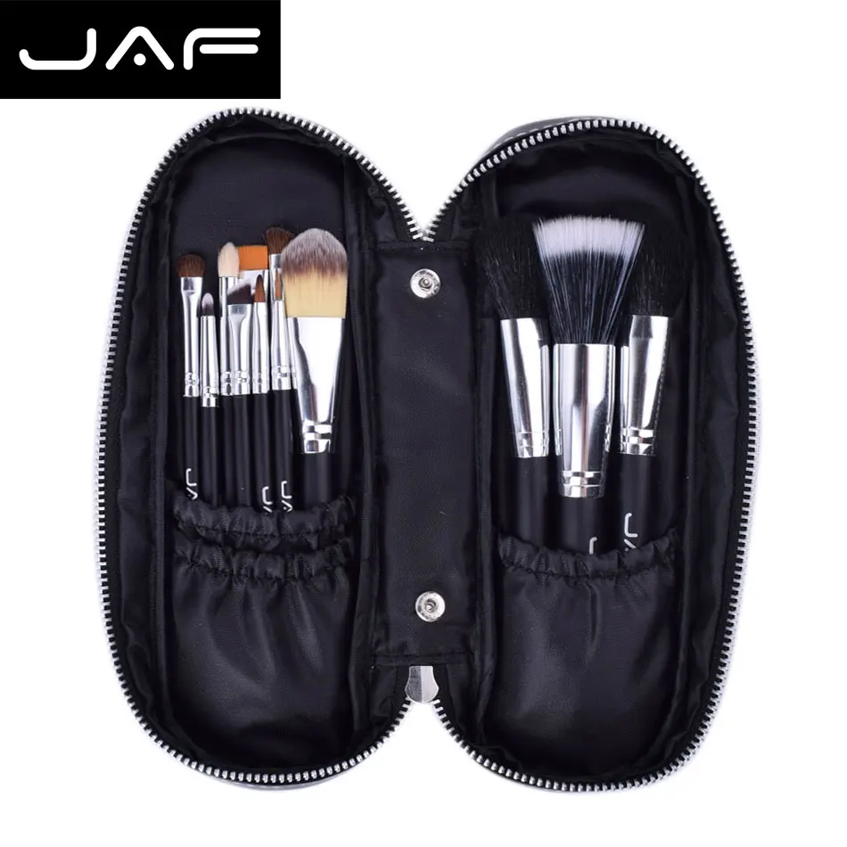 JAF Makeup Brushes Set Zipper Case Beauty Cosmetics High Quality professional Make up Brush tool Kit Set
JAF Makeup Brushes Set Zipper Case Beauty Cosmetics High Quality professional Make up Brush tool Kit Set