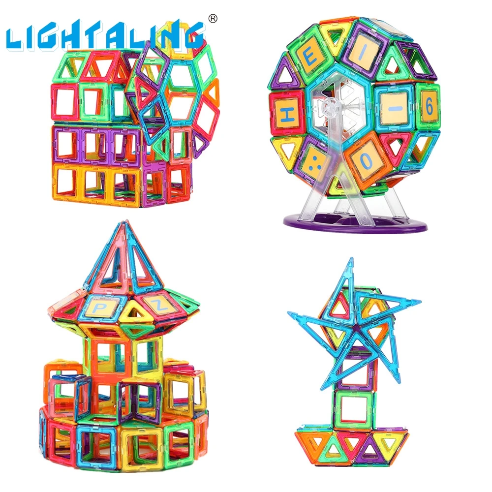 Lightaling Magnetic Designer Big Size 89/102/149 Pcs Building Blocks 3D DIY Models Educational Toy From Moscow Warehouse
Lightaling Magnetic Designer Big Size 89/102/149 Pcs Building Blocks 3D DIY Models Educational Toy From Moscow Warehouse