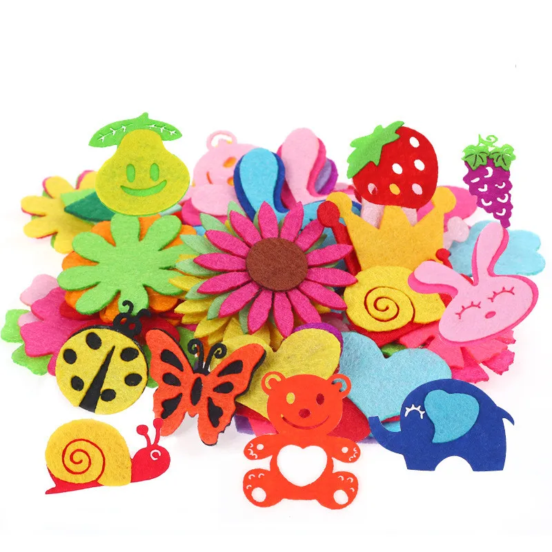 Non-Woven Fabric Mixed Color Hand Made Puzzle Paste Material Petal Animal Pattern Child DIY Cloth Applique/Craft Wedding Patches
Non-Woven Fabric Mixed Color Hand Made Puzzle Paste Material Petal Animal Pattern Child DIY Cloth Applique/Craft Wedding Patches