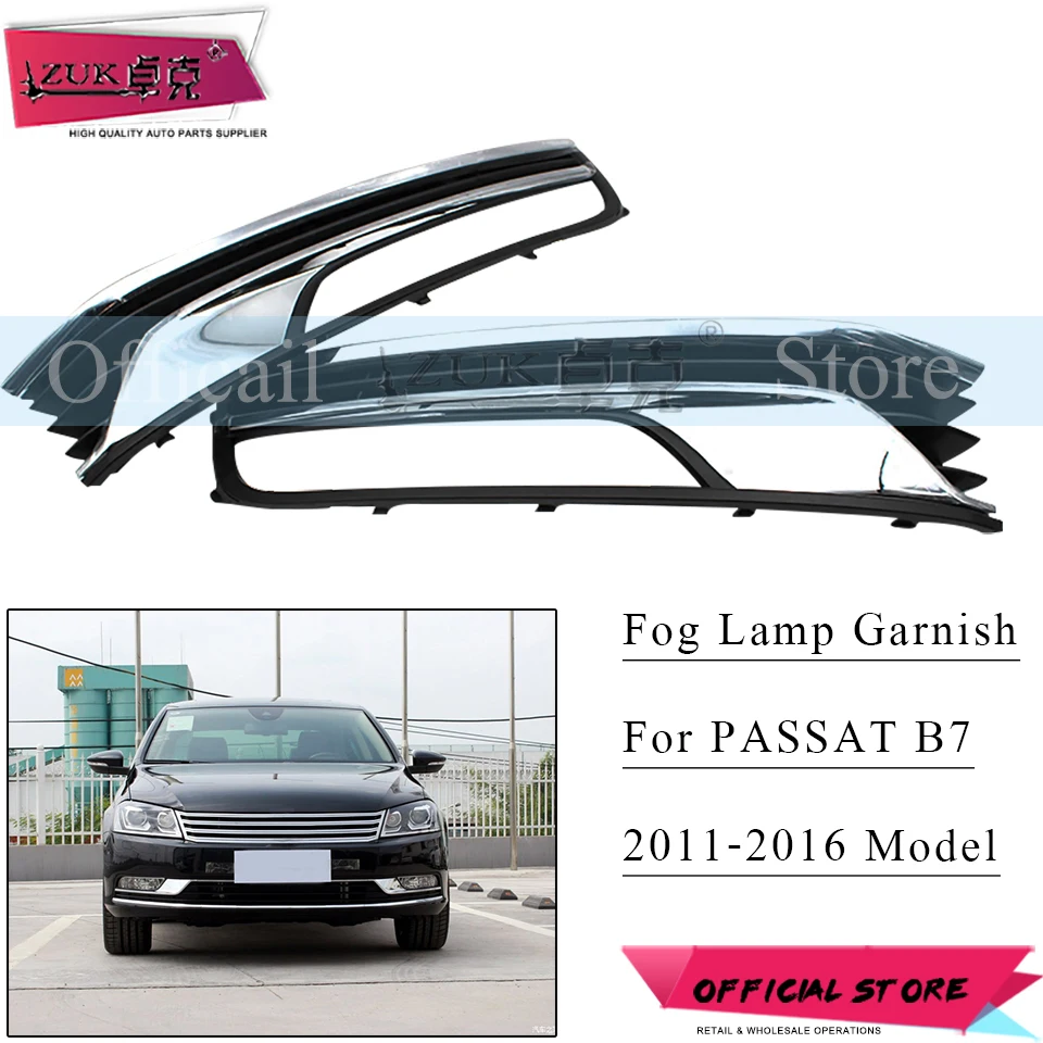 ZUK Car-Styling Fog light Garnish Fog Lamp Cover Hood For PASSAT B7 2011 2012 2013 2014 2015 2016 Chroming Type Cover Trim
ZUK Car-Styling Fog light Garnish Fog Lamp Cover Hood For PASSAT B7 2011 2012 2013 2014 2015 2016 Chroming Type Cover Trim