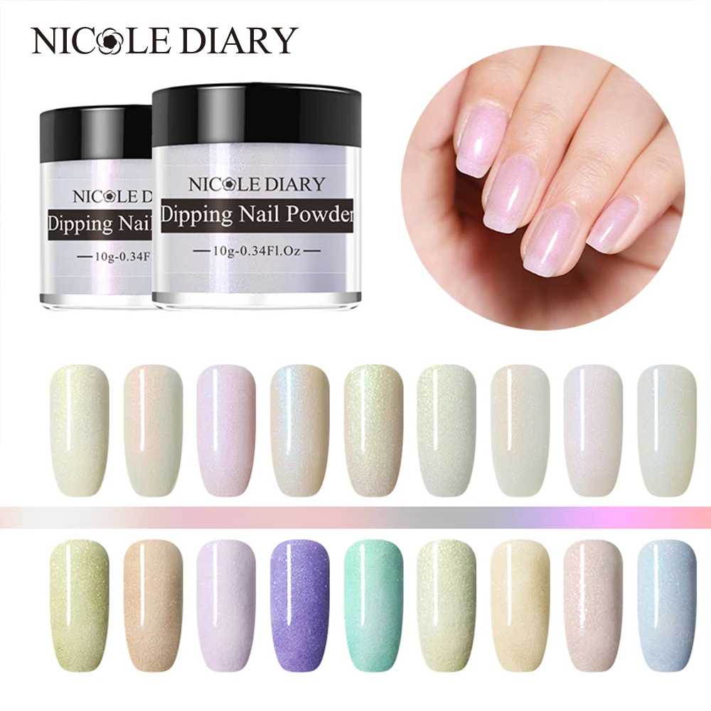 NICOLE DIARY 10g Dipping Nail Powder Shell Powder Pigment Gradient Glimmer Nail Dust Natural Dry Glitter Nail Art Decoration
NICOLE DIARY 10g Dipping Nail Powder Shell Powder Pigment Gradient Glimmer Nail Dust Natural Dry Glitter Nail Art Decoration
