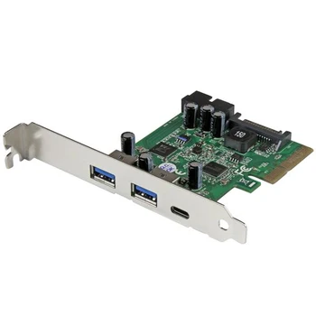StarTech.com 5-Port USB 3.1 PCIe Card - 1x USB-C (10Gbps), 2x USB-A (5Gbps) + 1x 2-Port IDC (5Gbps), PCIe, USB 3.2 Gen 1 (3.1 Ge
StarTech.com 5-Port USB 3.1 PCIe Card - 1x USB-C (10Gbps), 2x USB-A (5Gbps) + 1x 2-Port IDC (5Gbps), PCIe, USB 3.2 Gen 1 (3.1 Ge