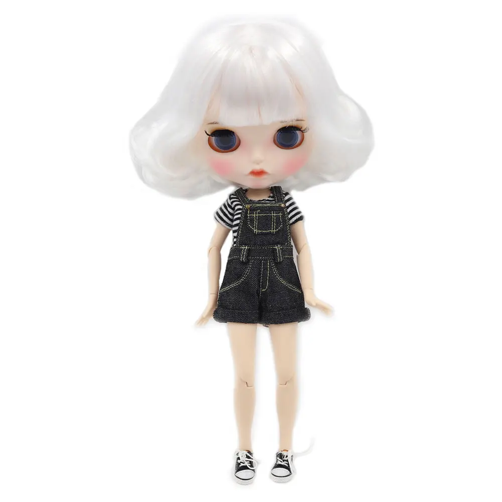 1/6 Blyth doll white skin joint body White Bob hair new matte face with eyebrows Lip gloss. No.BL136
1/6 Blyth doll white skin joint body White Bob hair new matte face with eyebrows Lip gloss. No.BL136