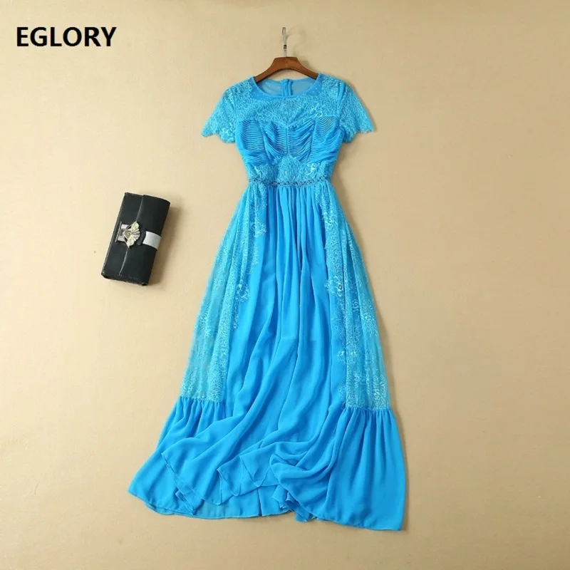 Blue Long Dress 2019 Summer Fashion Party Evening Women O-Neck Sexy Tulle Lace Mesh Patchwork Short Sleeve Long Maxi Dress Festa
Blue Long Dress 2019 Summer Fashion Party Evening Women O-Neck Sexy Tulle Lace Mesh Patchwork Short Sleeve Long Maxi Dress Festa