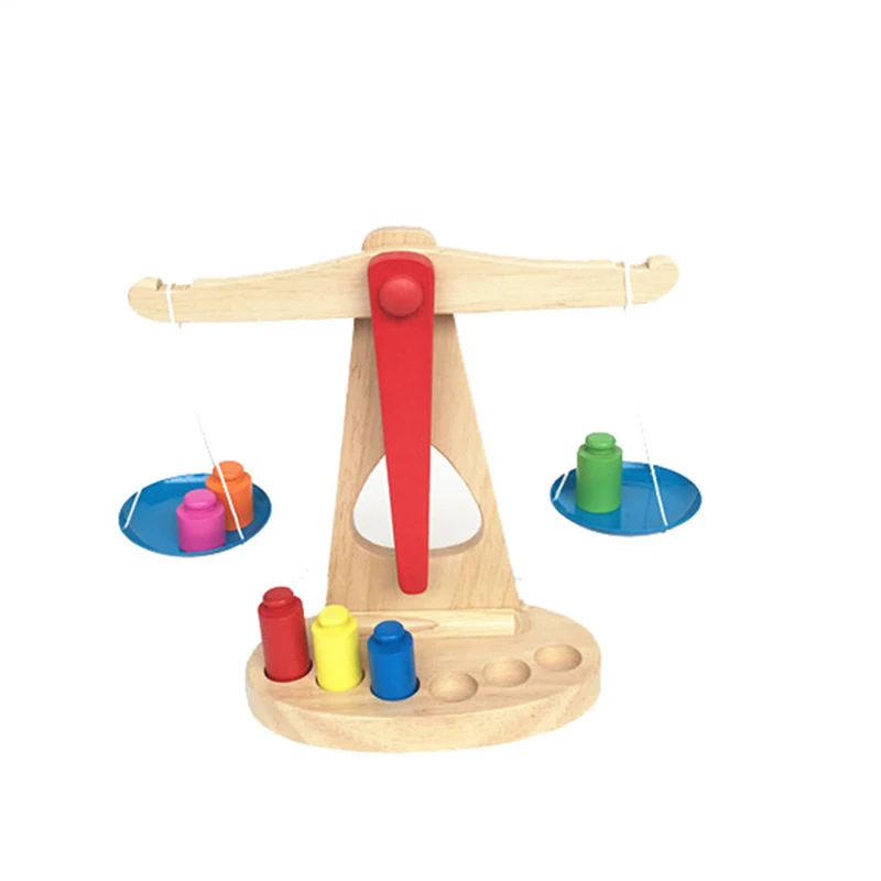 

Kitchen Toys Professional Montessori Materials Wooden Scale Development Center To Promote Children'S Balance Simulation Tools