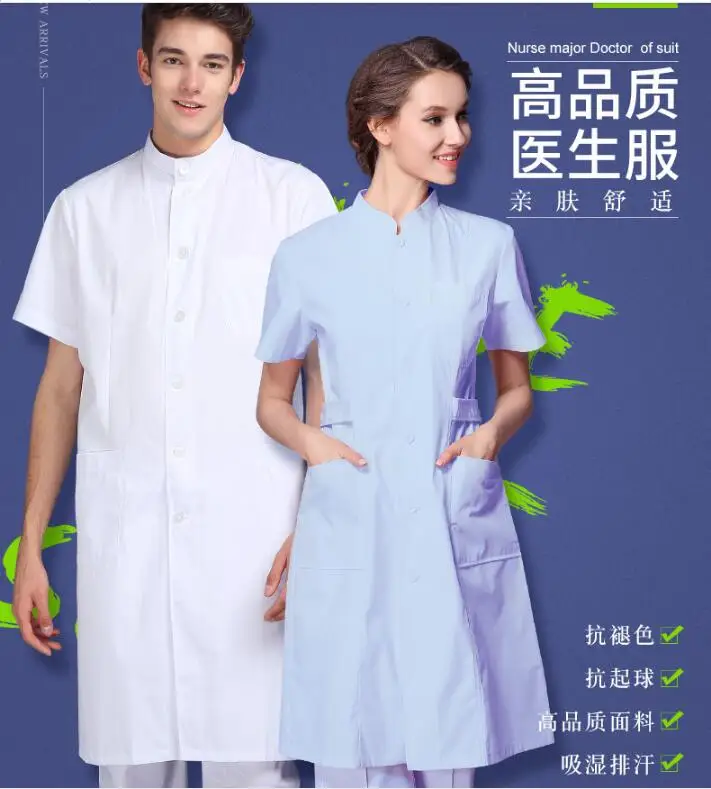 Summer 2017 Cotton Dental uniforms White coat Short sleeves Uniformes hospital women
Summer 2017 Cotton Dental uniforms White coat Short sleeves Uniformes hospital women
