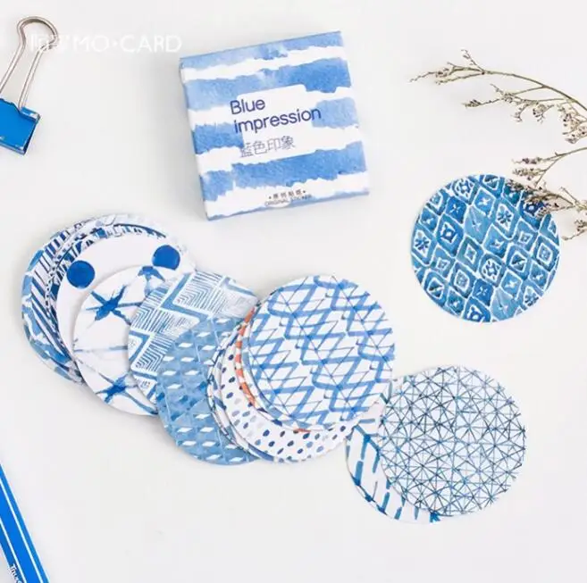 24 pack/lot Blue Impression Stickers Adhesive Stickers DIY Decoration Stickers
24 pack/lot Blue Impression Stickers Adhesive Stickers DIY Decoration Stickers