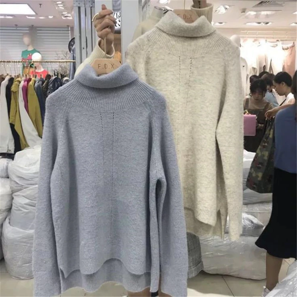 2019 Turtleneck Women Sweater Winter Warm Female Jumper Thick Christmas Sweaters Ribbed Knitted Pullover Top Pull Hiver Femme
2019 Turtleneck Women Sweater Winter Warm Female Jumper Thick Christmas Sweaters Ribbed Knitted Pullover Top Pull Hiver Femme