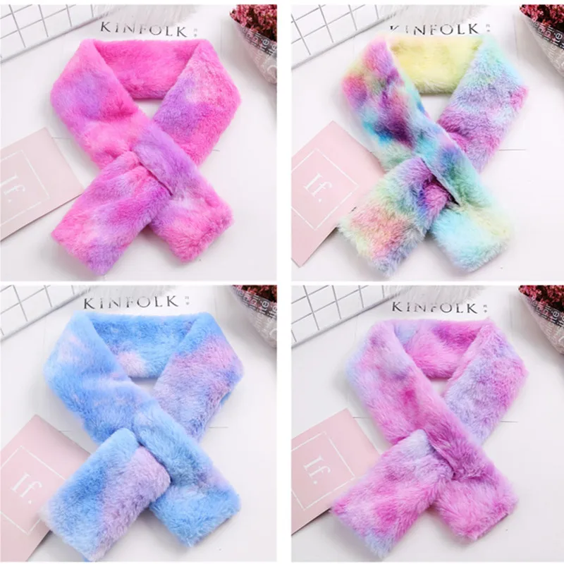 3pcs/lot Gradient Color Children Winter Scarf Girl Cartoon Plush Scarf Kids Cute Plush Comfortable Neck Warm Scarfs
3pcs/lot Gradient Color Children Winter Scarf Girl Cartoon Plush Scarf Kids Cute Plush Comfortable Neck Warm Scarfs
