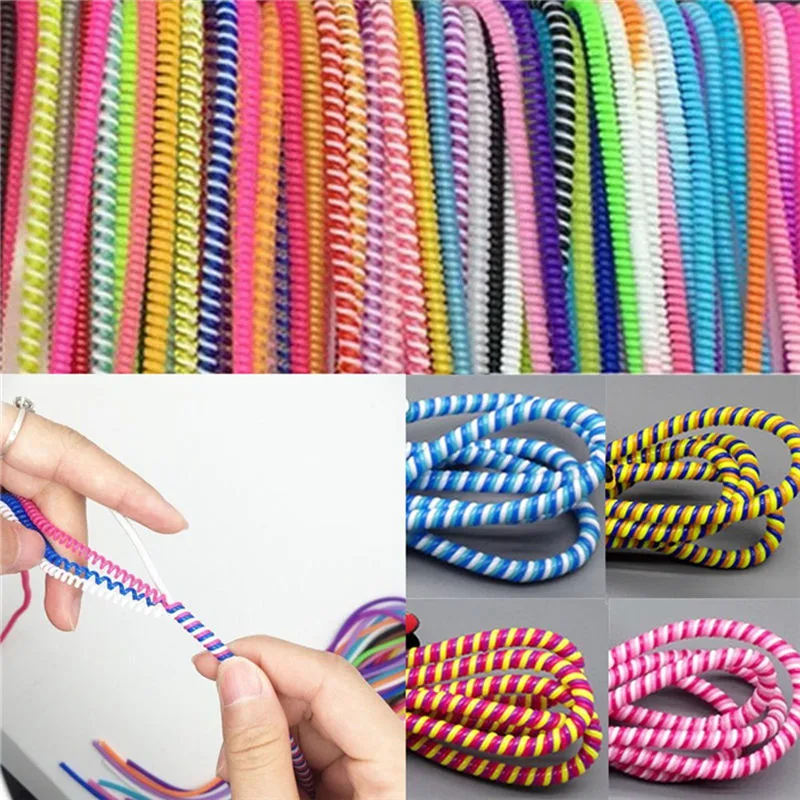 10Pcs/lot Spiral USB Data Charger Cable 50cm Cord Protector Wrap Cable DIY Winder For iPhone 5 6 6S 7 8 Plus Samsung HTC
10Pcs/lot Spiral USB Data Charger Cable 50cm Cord Protector Wrap Cable DIY Winder For iPhone 5 6 6S 7 8 Plus Samsung HTC