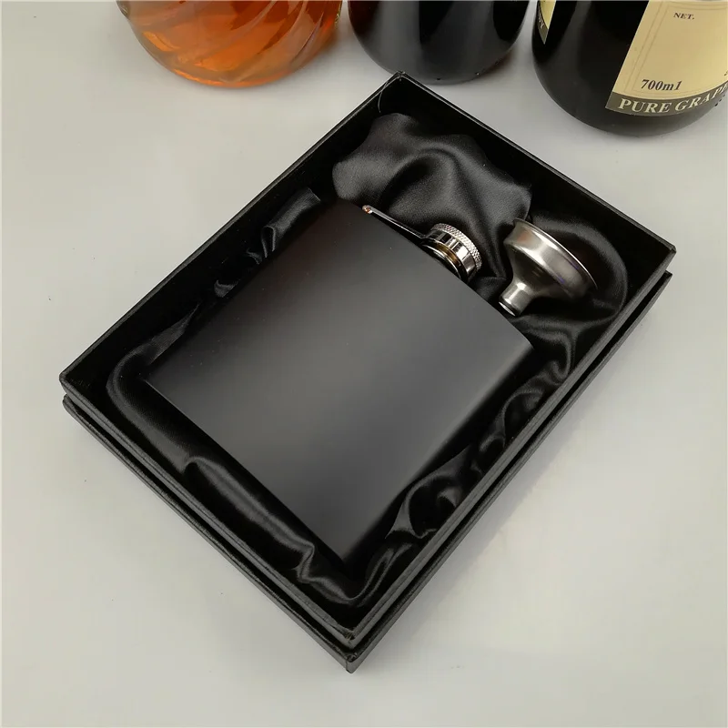 100set Colored 6 oz painted ALCOHOL stainless steel hip flask with free funnel in black gift box
100set Colored 6 oz painted ALCOHOL stainless steel hip flask with free funnel in black gift box