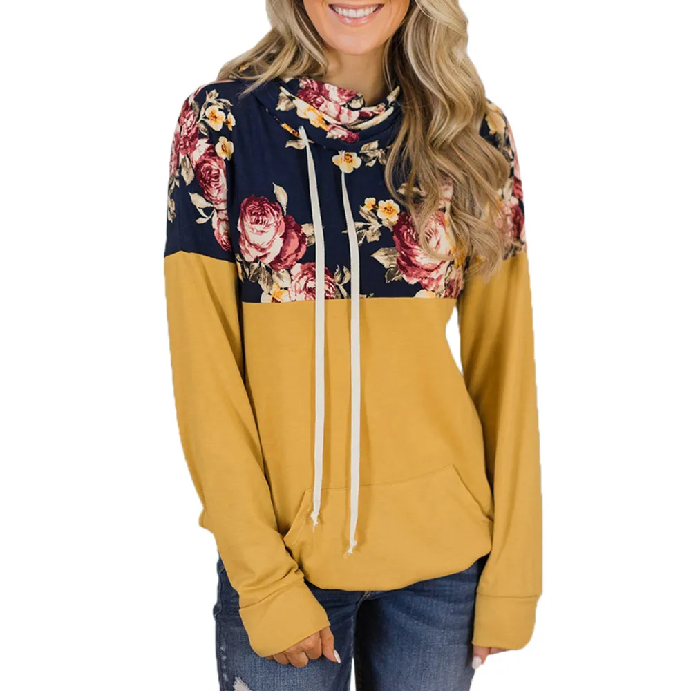 Print Womens SweatshirTurtleneck Top FloralShirts Tunic Long Sleeve Pullover Sweatshirt sweat femme sudadera hombre con capucha
Print Womens SweatshirTurtleneck Top FloralShirts Tunic Long Sleeve Pullover Sweatshirt sweat femme sudadera hombre con capucha