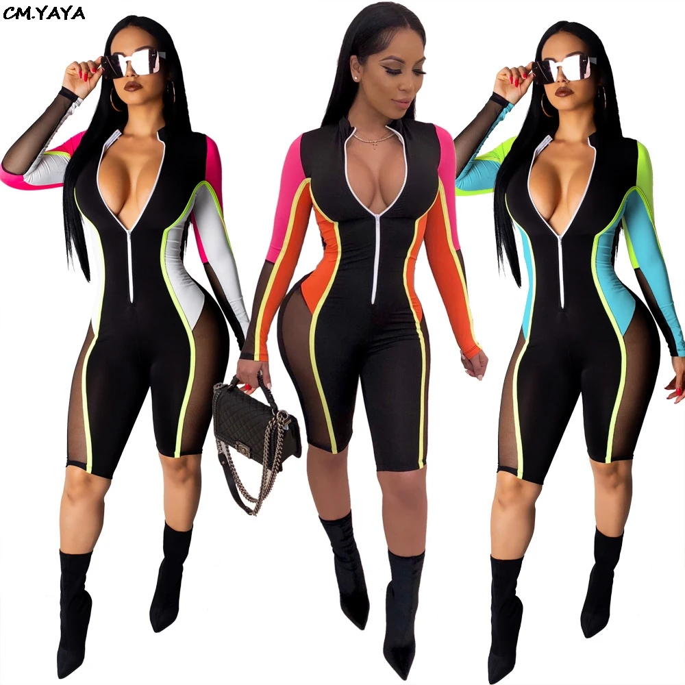 2019 spring zipper up mesh see though patchwork moto biker bodycon skinny knee length jumpsuit romper playsuit 3 color AJ4050
2019 spring zipper up mesh see though patchwork moto biker bodycon skinny knee length jumpsuit romper playsuit 3 color AJ4050