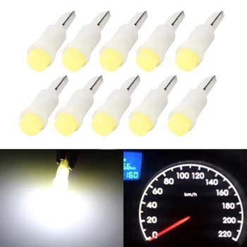 10PCs/Pack T5 COB Led White Led Car Instrument Panel Door Lamps Indicator Light Reading Lights Bulbs White/Red/Yellow/Green/Blue
10PCs/Pack T5 COB Led White Led Car Instrument Panel Door Lamps Indicator Light Reading Lights Bulbs White/Red/Yellow/Green/Blue