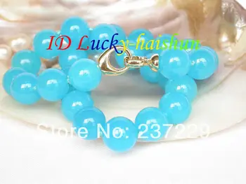 Wholesale price FREE SHIPPING ADAAA natural 17.5" 14mm round sky-blue jade bead necklace filled gold clasp j8636
Wholesale price FREE SHIPPING ADAAA natural 17.5" 14mm round sky-blue jade bead necklace filled gold clasp j8636