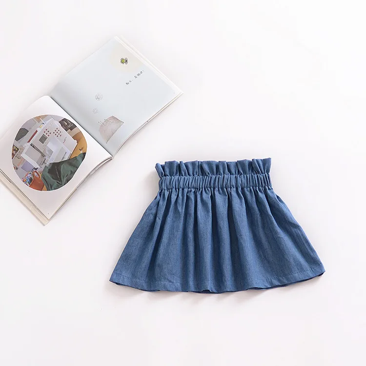 CieiK Summer Baby Girl Clothes Red Plaid Top + Blue Skirt Set Newborn Ruffles Short Sleeves 2PCS Toddler Kids Clothing Set (11)