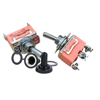 SPDT Toggle Switch 3 Terminal ON/OFF/ON E-TEN1122 1021 1121 1221 1322 1321 with Waterproof Switch caps
SPDT Toggle Switch 3 Terminal ON/OFF/ON E-TEN1122 1021 1121 1221 1322 1321 with Waterproof Switch caps