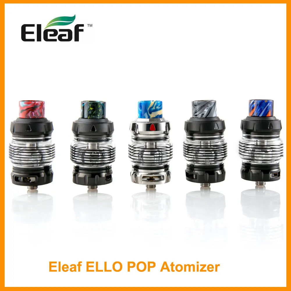 Original Eleaf ELLO POP Atomizer In 2ML/6.5ML with HW-M2 0.2ohm/HW-N2 0.2ohm Head for Eleaf iStick Mix E-Cigarette
Original Eleaf ELLO POP Atomizer In 2ML/6.5ML with HW-M2 0.2ohm/HW-N2 0.2ohm Head for Eleaf iStick Mix E-Cigarette
