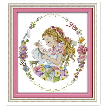 I love cross-stitch Home Decor 11CT Printed On Canvas Cross-stitch DMC Cross Stitch Fabric Paintings Embroidery Cross Sets
I love cross-stitch Home Decor 11CT Printed On Canvas Cross-stitch DMC Cross Stitch Fabric Paintings Embroidery Cross Sets
