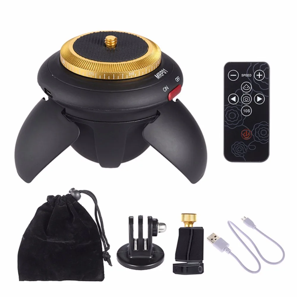 Bluetooth Rotator 360 Time Lapse Camera Rotator Remote Electric Panorama Head Tripod Head for GoPro Action Camera for Canon
Bluetooth Rotator 360 Time Lapse Camera Rotator Remote Electric Panorama Head Tripod Head for GoPro Action Camera for Canon