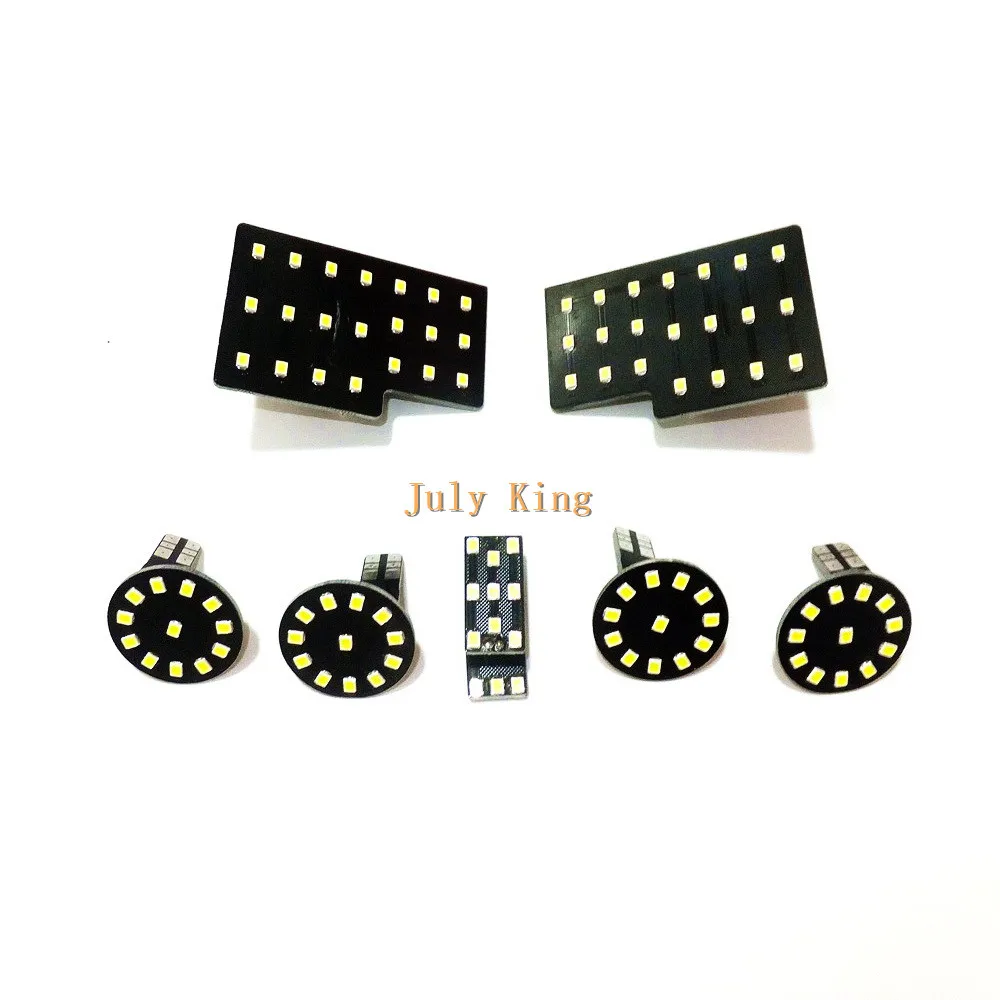July King 7Pcs LED 6000K 2835SMD Car Interior Reading Lights Case for Audi A4L A5, 4 Front Dome + 2 Rear Dome + 1 Tail Light
July King 7Pcs LED 6000K 2835SMD Car Interior Reading Lights Case for Audi A4L A5, 4 Front Dome + 2 Rear Dome + 1 Tail Light