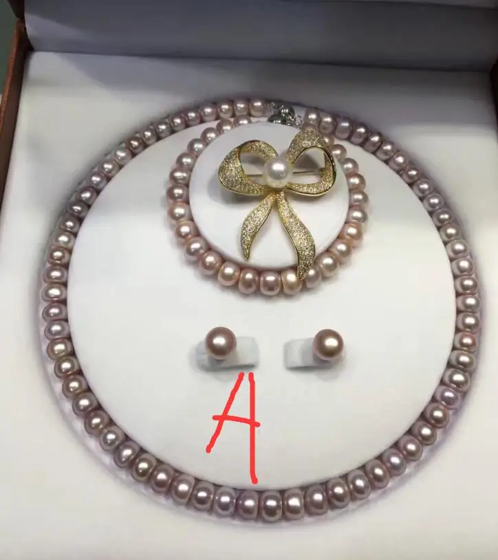 free shipping luxury Noble jewelry A B C(CAN CHOOSE) 8-9mm Freshwater Pearl necklace& BRACELET earring brooch set 45CM
free shipping luxury Noble jewelry A B C(CAN CHOOSE) 8-9mm Freshwater Pearl necklace& BRACELET earring brooch set 45CM