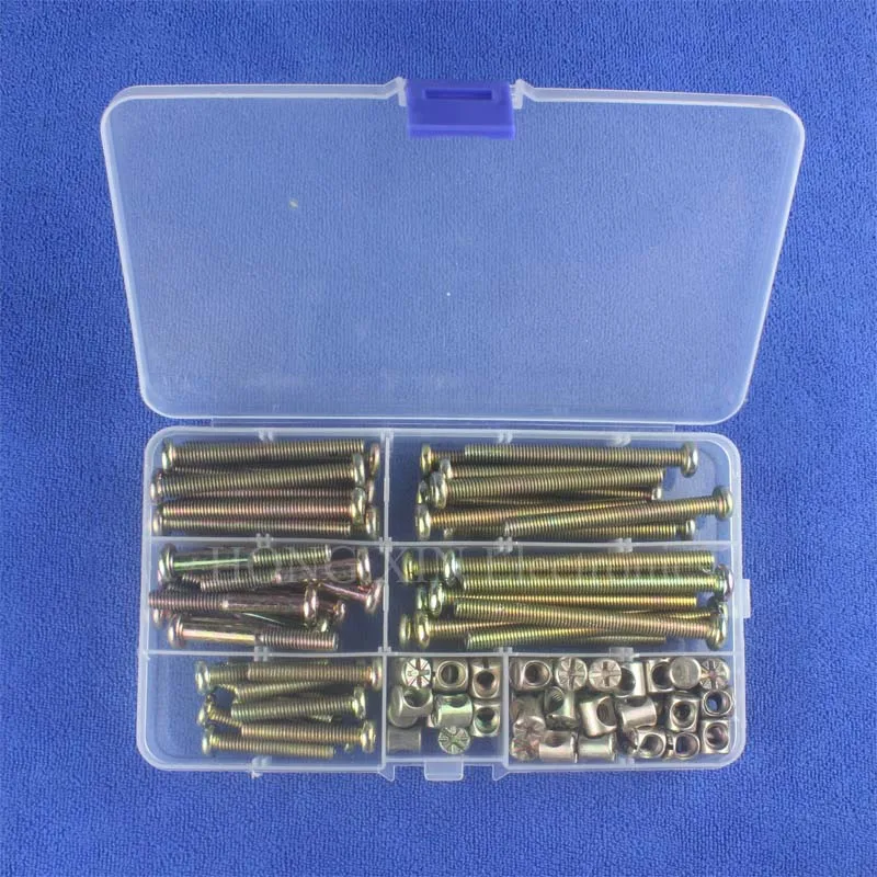 100pcs Screw M6x35/45/55/65/75 Zinc Plated Hex Drive Socket Cap Furniture Barrel Bolt Nuts kit for Furniture Cots Bed Crib Chair
100pcs Screw M6x35/45/55/65/75 Zinc Plated Hex Drive Socket Cap Furniture Barrel Bolt Nuts kit for Furniture Cots Bed Crib Chair