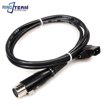 

New Power Tap Plug (Male) To Male 4 Pin XLR Connector D-Tap Male to Female for Power Supply Battery Adapter Power Cable 1M