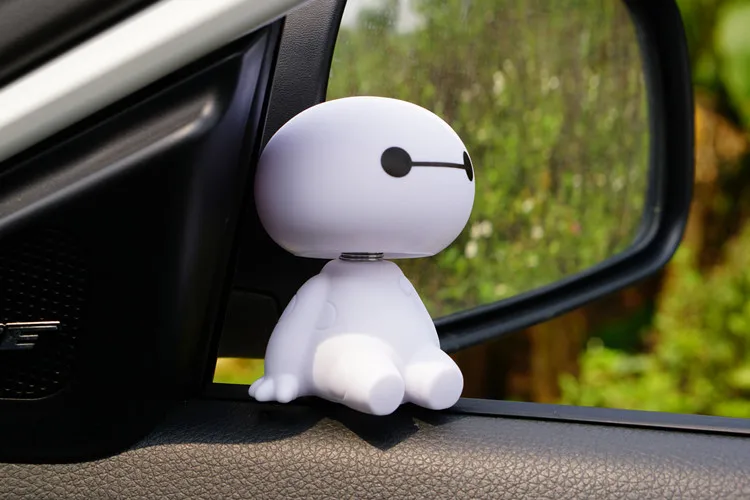 Bobblehead Baymax Figurine Car Dash Ornaments Cute Shaking Head Toys For Car Vehicle Auto Dashboard Decoration Balloon Interior Bobblehead Baymax Figurine Car Dash Ornaments Cute Shaking Head Toys For Car Vehicle Auto Dashboard Decoration Balloon Interior