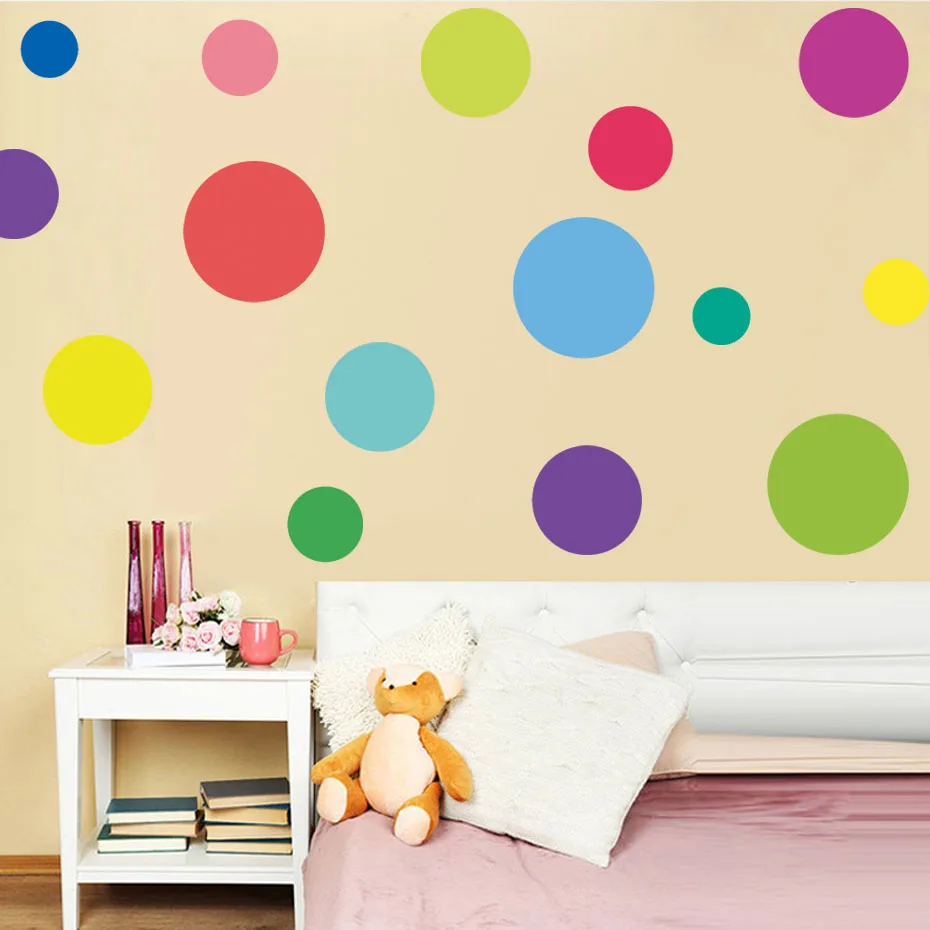 23pcs Multi-size DIY Color Dots Wall Stickers Art Circle Dots Decal Removable Vinyl Polka Wallpaper For Kids Room Home Decor Art
23pcs Multi-size DIY Color Dots Wall Stickers Art Circle Dots Decal Removable Vinyl Polka Wallpaper For Kids Room Home Decor Art