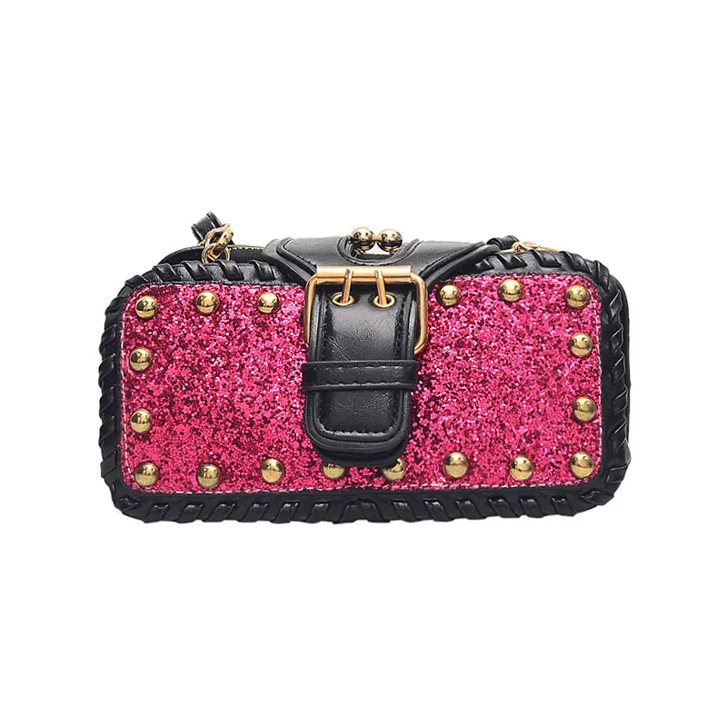 NEW 2020 Fashion Bling Sequins Rivet Crossbody Bag For Women Solid Hasp Small Handbag women shoulder bag 2019 bolsa feminina
NEW 2020 Fashion Bling Sequins Rivet Crossbody Bag For Women Solid Hasp Small Handbag women shoulder bag 2019 bolsa feminina