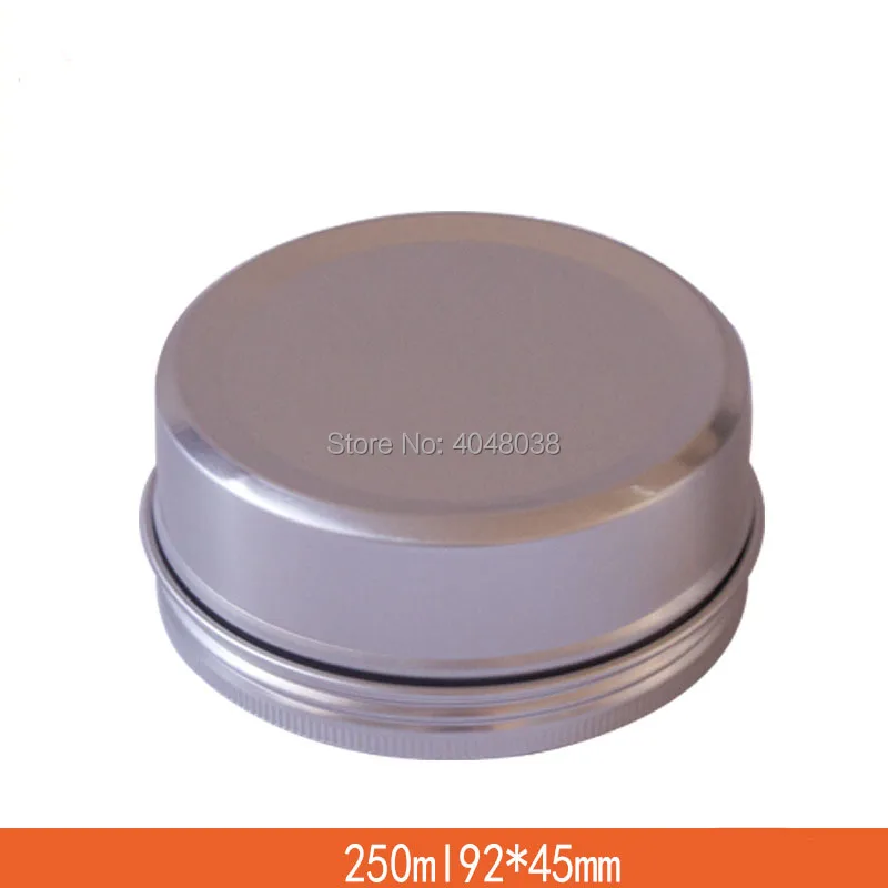 10PCSlot Empty Aluminum Pot Aroma Candle Packing Box Plasticine Storage Case Round Cosmetic Cream Jar 250ML 250G Lip Gloss Box (5)
