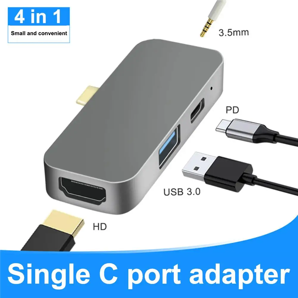 4-in-1 Type C Hub Wireless USB3.0 Docking Station for Macbookpro Huawei Apple Converter whole Sela
4-in-1 Type C Hub Wireless USB3.0 Docking Station for Macbookpro Huawei Apple Converter whole Sela