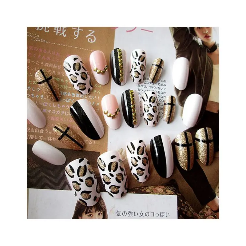 Fashion 24pcs/set Acrylic Fake Fingernails Trend Leopard Design False Nails Simple Middle-long Size Lady Full Nail Tips Patch
Fashion 24pcs/set Acrylic Fake Fingernails Trend Leopard Design False Nails Simple Middle-long Size Lady Full Nail Tips Patch