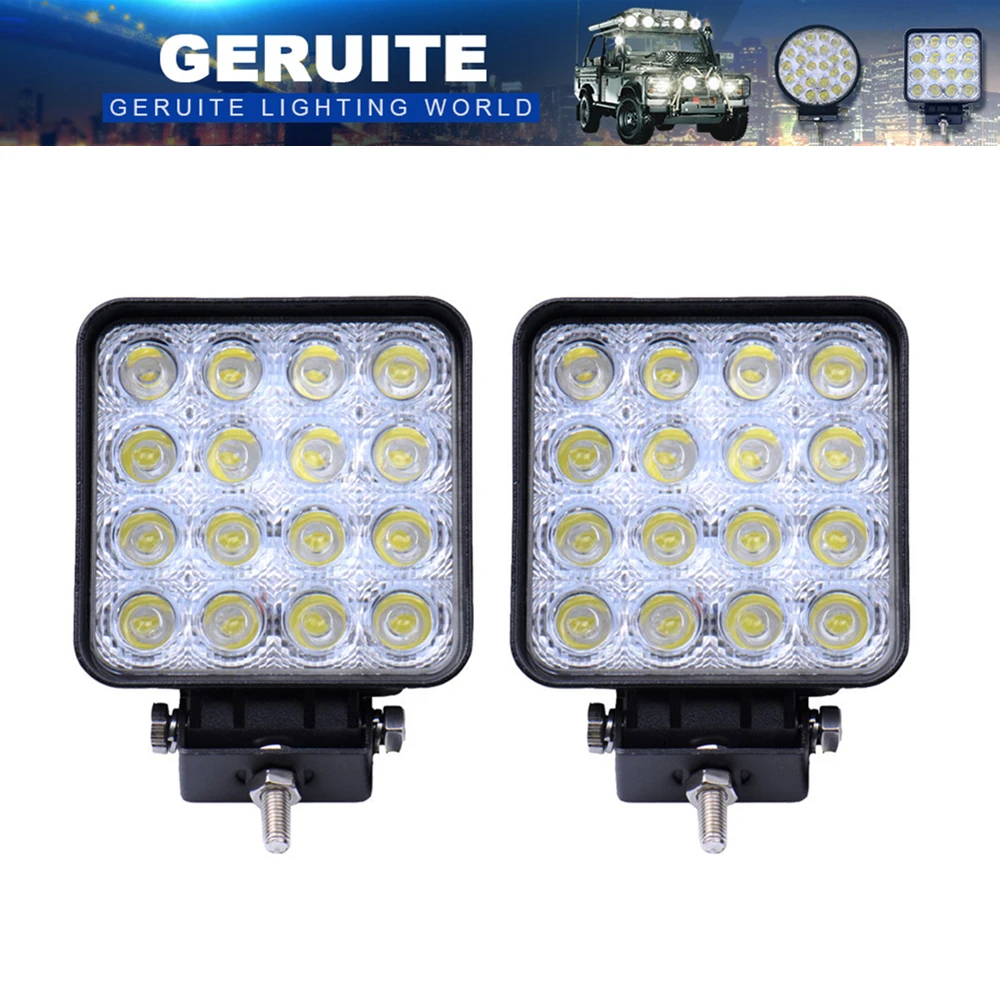 2PCS LED Spotlight 48W Square Car Lights Bar For Truck SUV Boating Hunting Fishing IP67 Waterproof LED Work Light Spot Lamp
2PCS LED Spotlight 48W Square Car Lights Bar For Truck SUV Boating Hunting Fishing IP67 Waterproof LED Work Light Spot Lamp