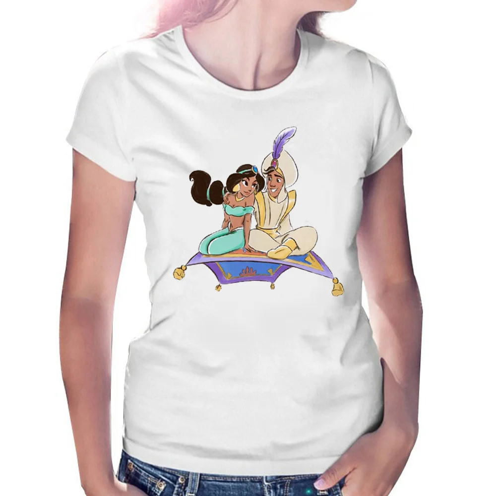 Women's tshirts Summer Aladdin and Jasmine Vogue Princess T shirt girl summer Streetwear O-neck Funny Female T-shirt Tops tee
Women's tshirts Summer Aladdin and Jasmine Vogue Princess T shirt girl summer Streetwear O-neck Funny Female T-shirt Tops tee